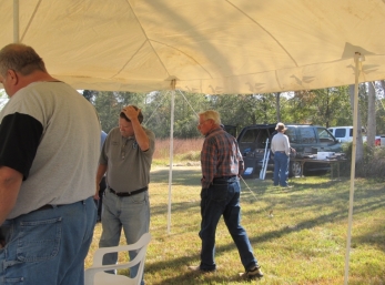 N9OKV, WD5BJT, and WM5DX waits for the dinner bell.